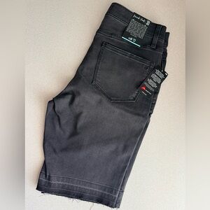 LuLaRoe Distressed Black Denim Women's Bermuda Shorts